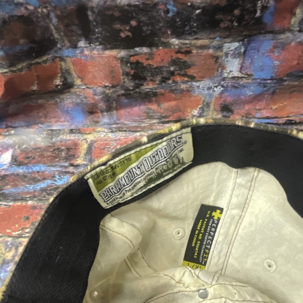 Duck Commander Camo lg/xl fitted Ball Cap Cotton Brown/Green distressed design - Picture 3 of 6